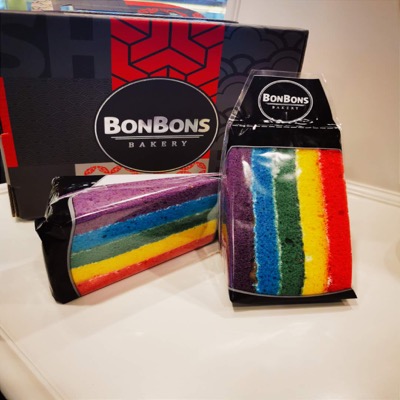 Rainbow Slice Cake