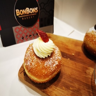 Strawberry Cream Donut